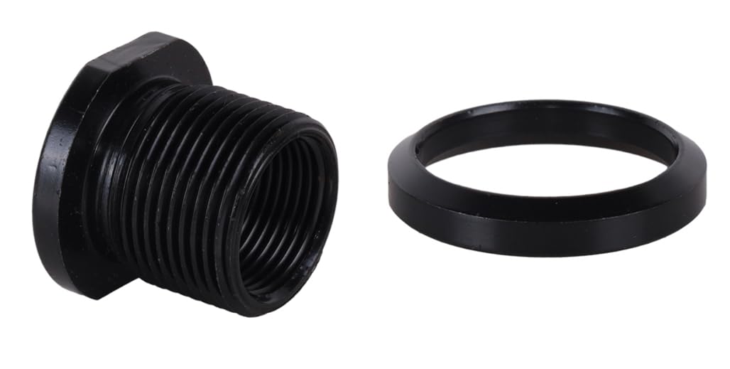 Thread Protector, 1/2 x 28 Convert to 5/8x24 with Crush Washer Steel (3pack)