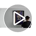 Lockable Large Jersey Display Frame with UV Protection - Black