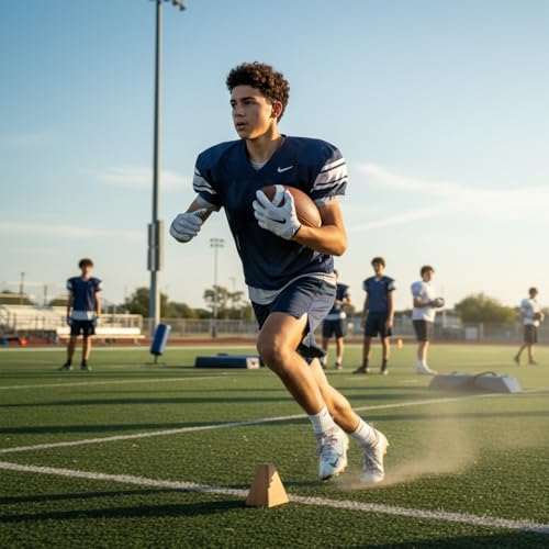 NiuXTool PU Leather Youth American Football with Pump - Official Size