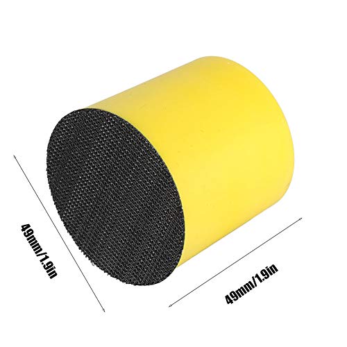 YWBL-WH Hand Sanding Pad Hand Sanding Blocks Round 2Inch Foam Sanding Pad Block Dust