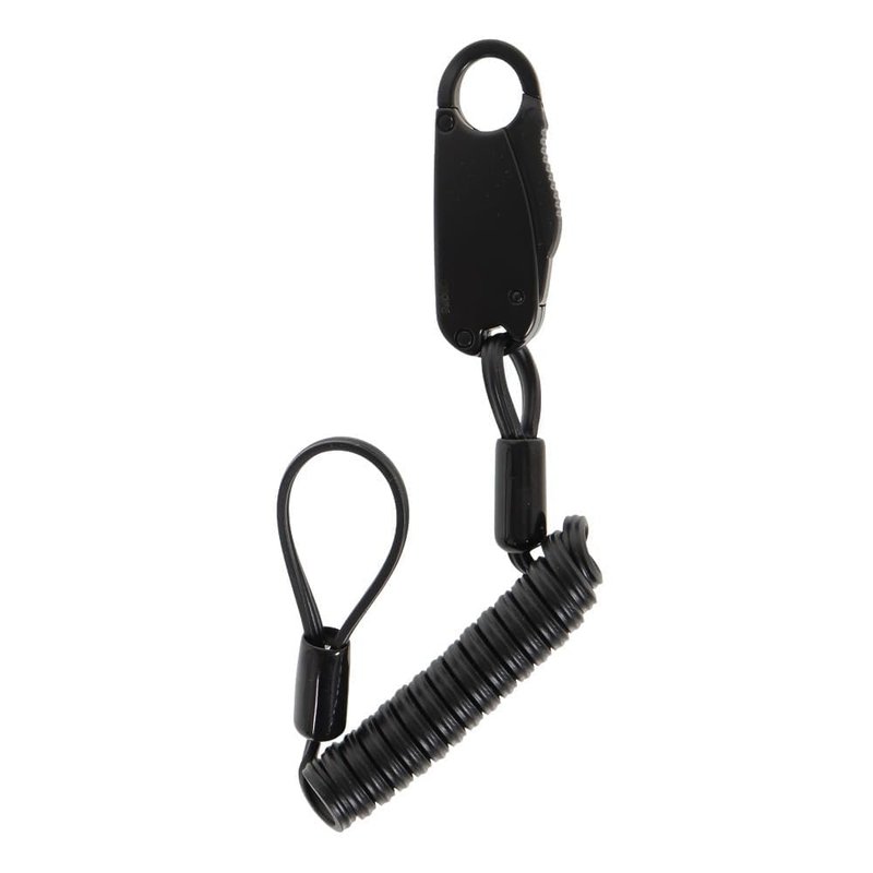 CROPS Q-BIRO MINI Compact Bike Lock Cable, 3 ft, Black Anti-Theft 3-Digit Resettable Combination Lock with a Shape-Memory Coiled Cable and BIROTATION Technology; Great Option for Road Cyclists