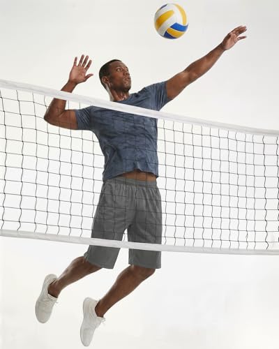 Men's Athletic Shorts - Breathable Mesh 5"/7" Loose-Fit - 2 Pack