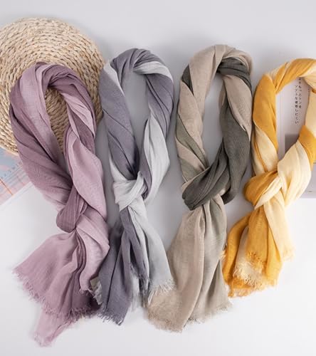 Bamboo Cotton Lightweight Travel Scarf - Tibetan Green Powder