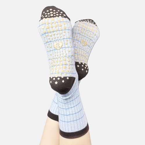Non-Slip Yoga Socks for Women - 3 Pairs, One Size - Milkshake Pink, Grape Purple, Deep Coffee Brown
