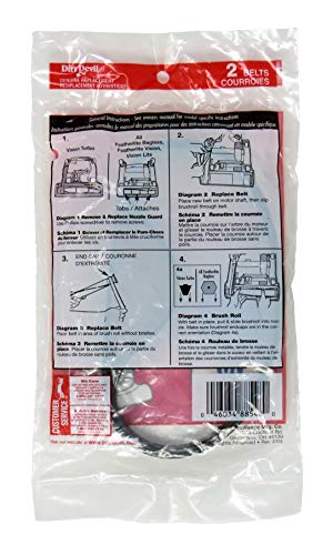 Dirt Devil Style 10 Vacuum Cleaner Belts - Pack of 2