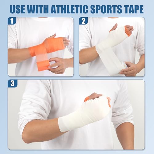 Pre Wrap Athletic Tape 6 Pack - 2.76 Inch x 11 Yards - Pink