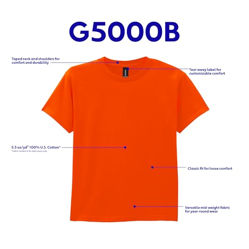 Youth Heavy Cotton T-Shirt 2-Pack - Sport Grey, Small