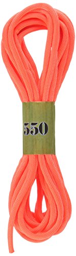 Paracord 550 Neon Orange - 16ft Nylon Cord for Bracelets