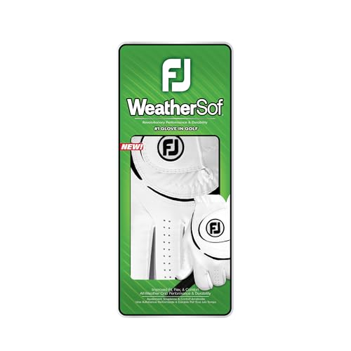 WeatherSof Golf Glove for Women - White, Medium, Left Hand