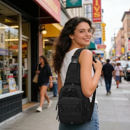 Viriber Waterproof Military Tactical Backpack with Molle System - Black