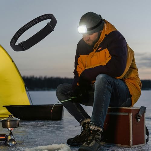 Elastic Headlamp Strap Replacement - Comfortable Nylon Holder