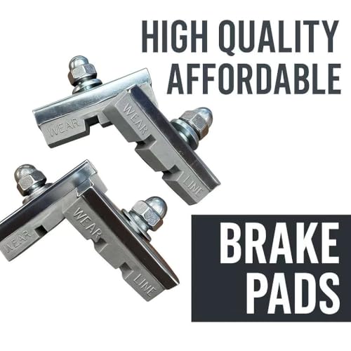 Premium Bicycle Brake Pads 4-Pack - Durable & Quiet 40mm