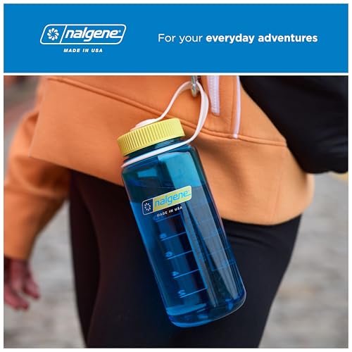 16oz Wide Mouth Water Bottle Lid - BPA-Free, Spill-Proof - Blue