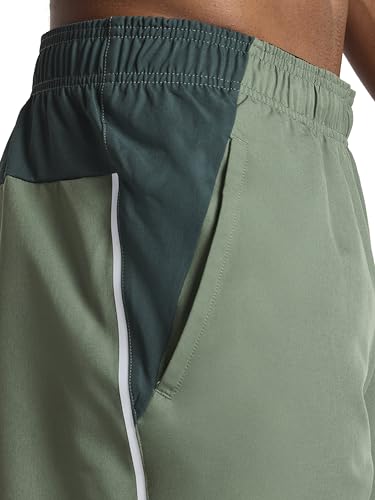 Reebok Men's Warm Up Training 7” Shorts - Large Duck Green