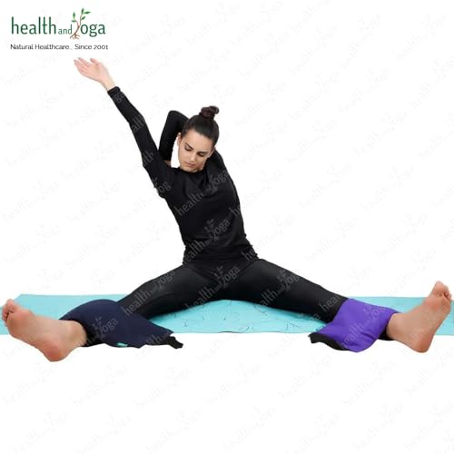 Yoga Sand Bags - Double Weight Bag with Waterproof Inner - Blue
