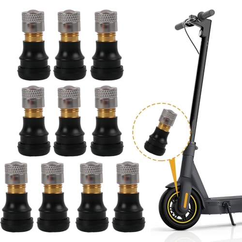 10 Pcs Tubeless Tire Valve Stems for Electric Scooters