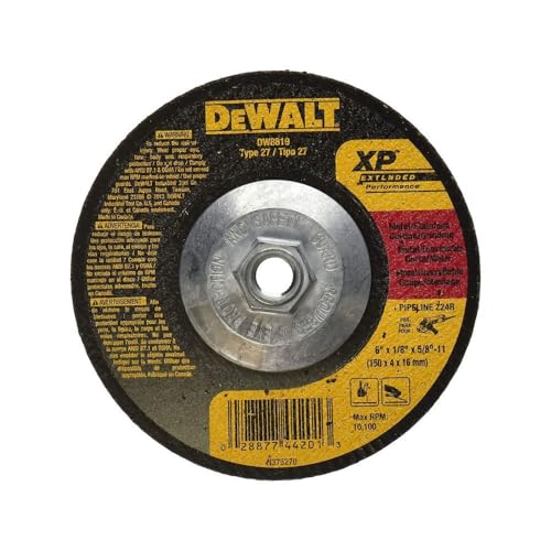 DEWALT DW8819 6-Inch by 1/8-Inch by 5/8-Inch-11 XP Grinding Wheel