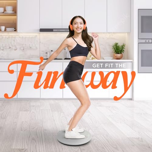 Ab Twister Board - 15 Inch XXL Waist Twisting Disc - Grey