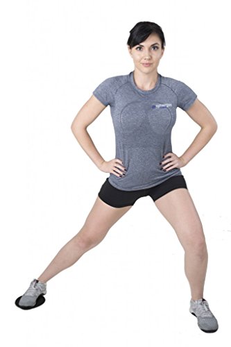 Core Sliders for Ab Workouts - Dual Sided - Jet Black