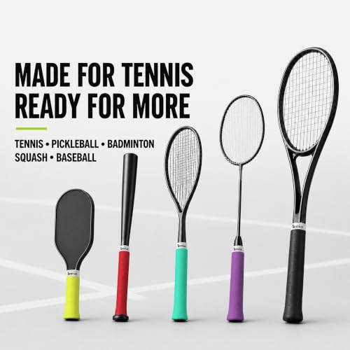 Pink Tennis Racket Overgrip 6-Pack Tacky, Sweat-Absorbing, Non-Slip Grip Tape for Tennis & More