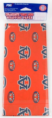 Auburn Tigers NCAA College Wrapping Paper - Holiday Gift Wrap