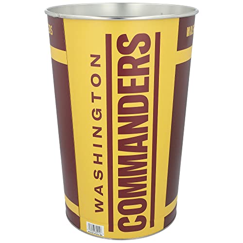 Washington Commanders Aluminum Wastebasket - Officially Licensed