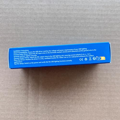 Karyoosi 12V 60W LED Driver, LED Power Supply 5A, Transformer AC 120V to DC 12V for Home Lighting, LED Lamps