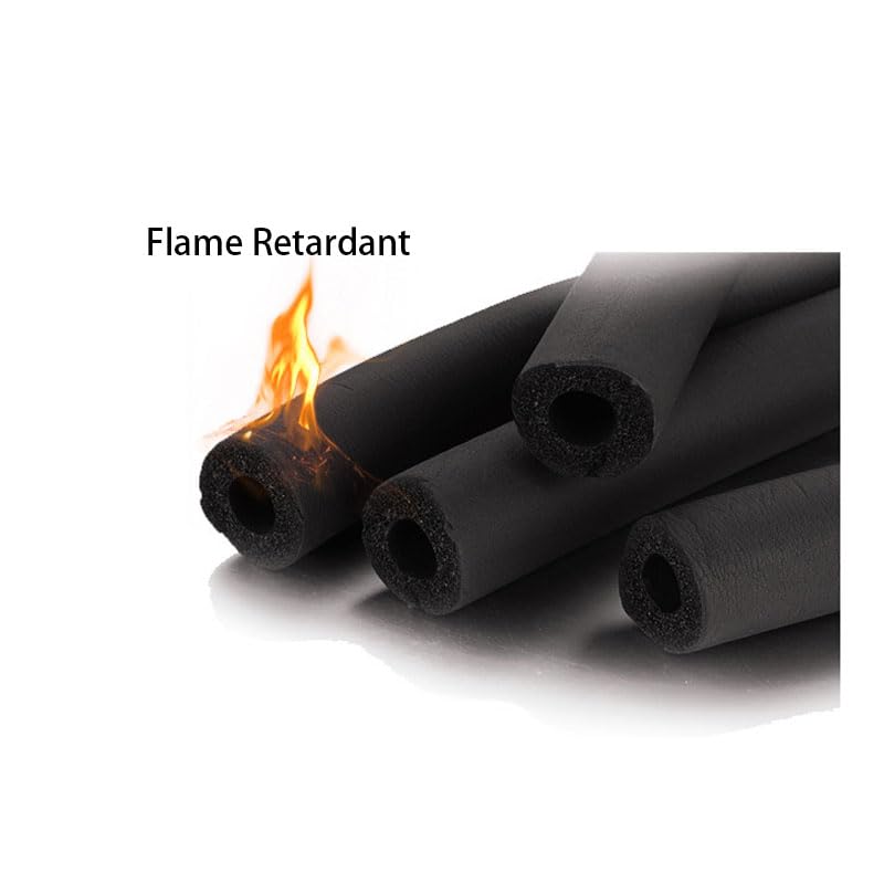 Pipe Insulation Foam Tube 1" Inch ID*3/8" TH-6Ft Foam Tubing Black Pipe Cover Heat Preservation for Outdoor Water Pipe Insulation,AC Unit, Guitar Stands, Exercise Machine Handle and Roof Rack Etc