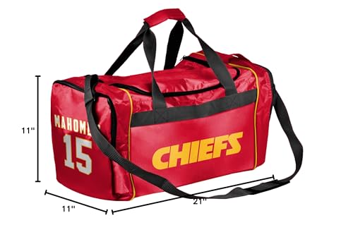 Kansas City Chiefs Duffel Gym Bag - Lightweight & Water Resistant