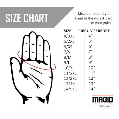 MAGID CutMaster ANSI A4 Leather Driver¡¯s Glove with Keprotec, 1 Pairs, Size 13/4XL (1255KGS)