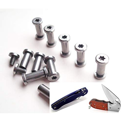 EDC Knives handle pivot pin screw,survival knife rivets pocket folding knife shaft fasteners,pack 10 sets