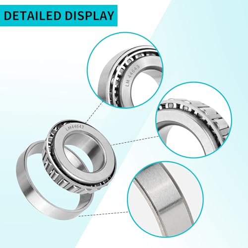 10L0L Golf Cart Front Wheel Hub Bearing & Seal Kit for EZGO TXT 1976+