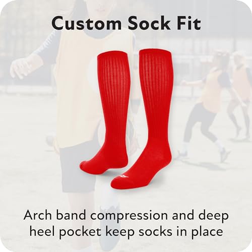 Over-the-Calf Soccer Athletic Performance Socks - Royal Blue, Small