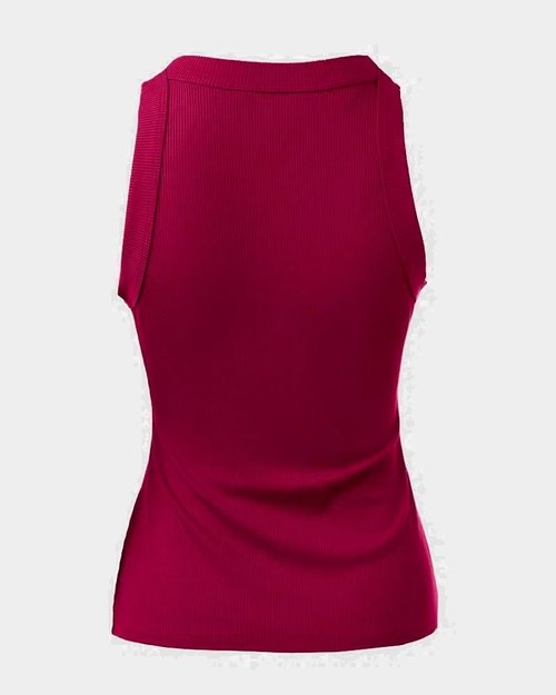 CHICME Women's Summer Ribbed Racerback Tank Top - Casual Fitted Design, Comfortable Fit