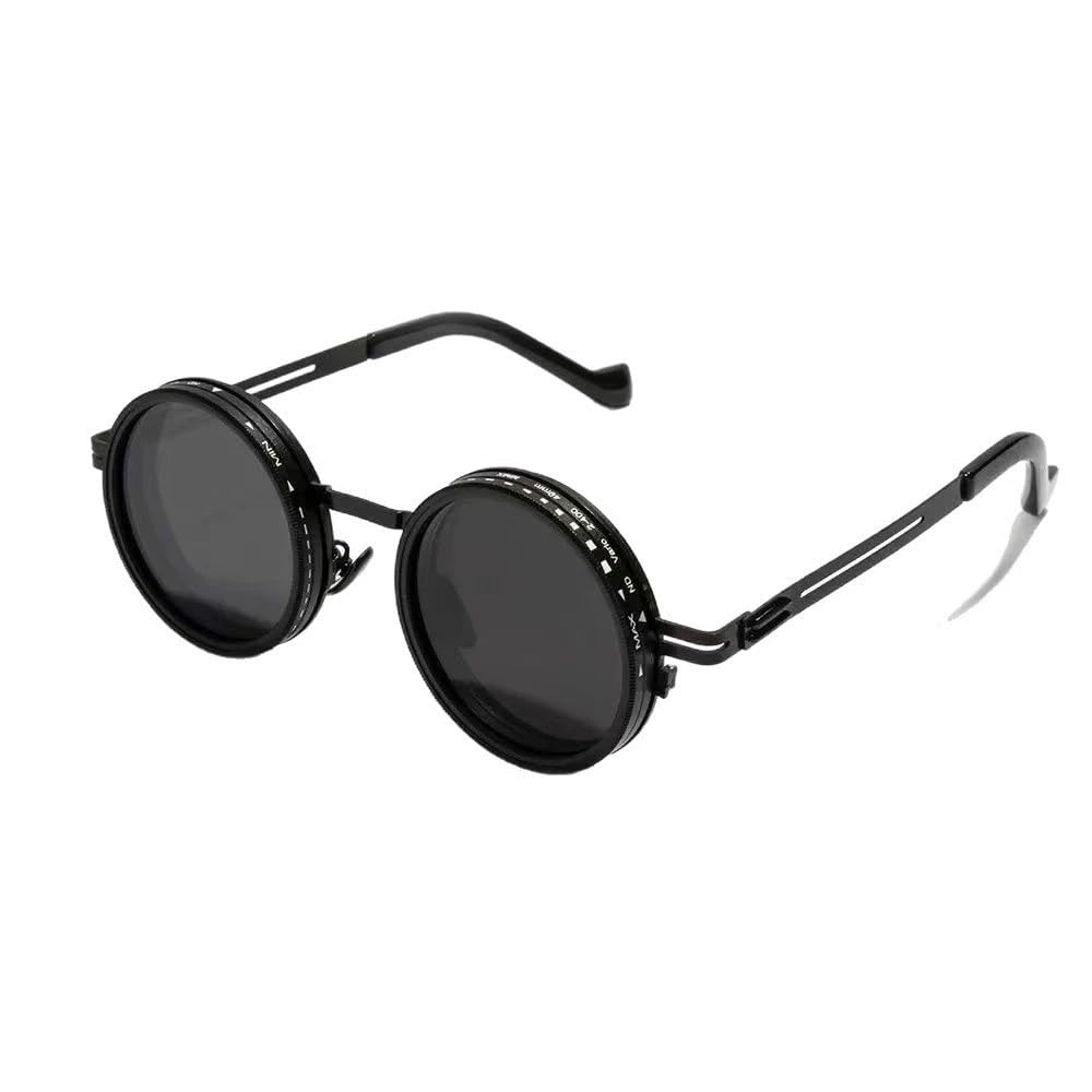 Adjustable Men Sunglasses Stepless, Using ND filter, adaptive Women Sunglasses,1-9 Levels for outdoors - Eyewear with Adjustable fit