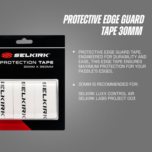 Pickleball Edge Guard Tape - 30mm White for Paddle Protection