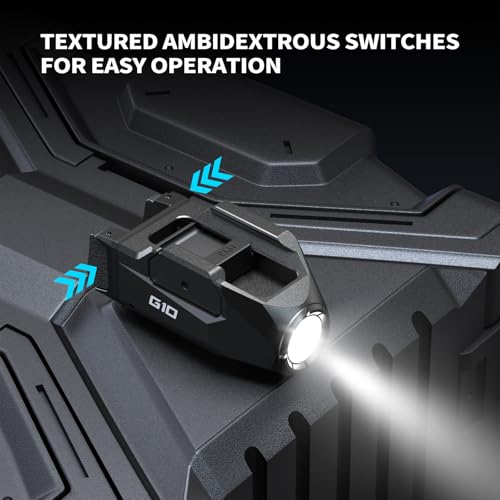 VOTATU G10 Pistol Light High 1000 Lumens/Low 400 Lumens and Strobe Function, Rechargeable Flashlight, Ultra Compact Weapon Light with Adjustable Rail Keys