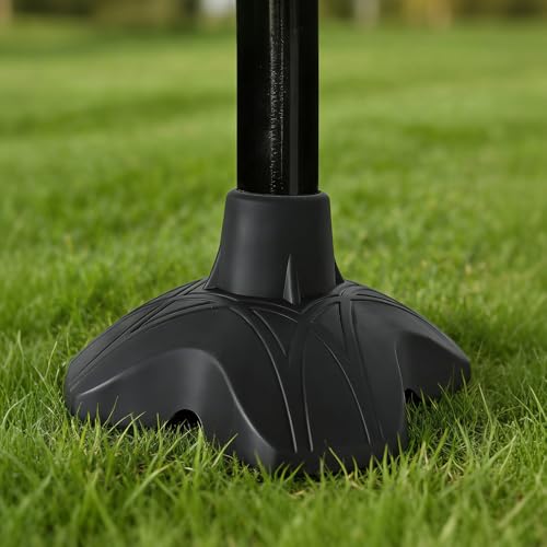 BeneCane Quad Base Cane Tip - Self-Standing Rubber Replacement for Walking Cane