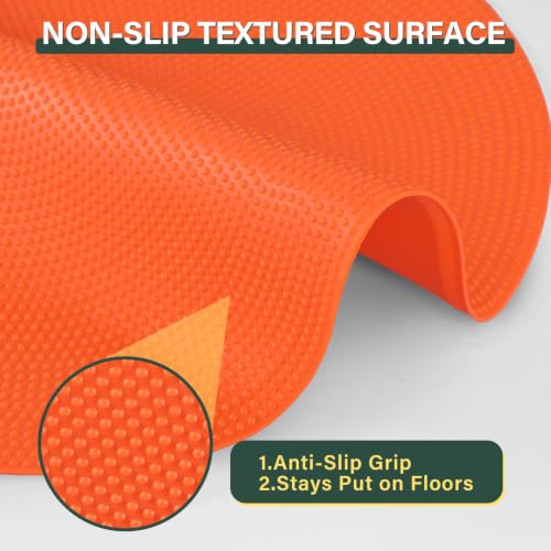9 Inch Non-Slip Poly Spot Markers - 24 Pcs Agility Dots for Gym & Dance