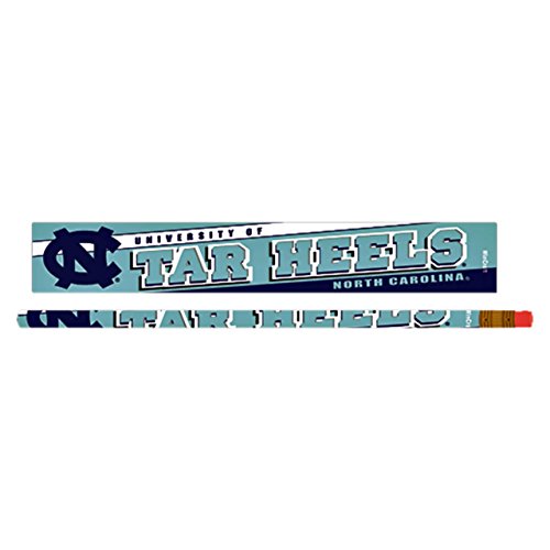 Officially Licensed North Carolina Tar Heels Pencils - 6 Pack