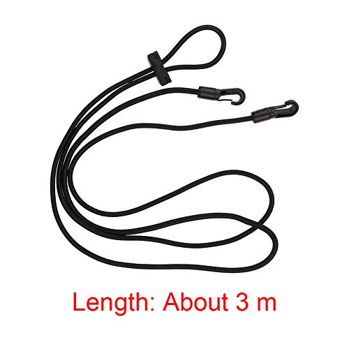 Saycker 3m Elastic Horse Neck Stretcher Reins Adjustable Training Rope Black
