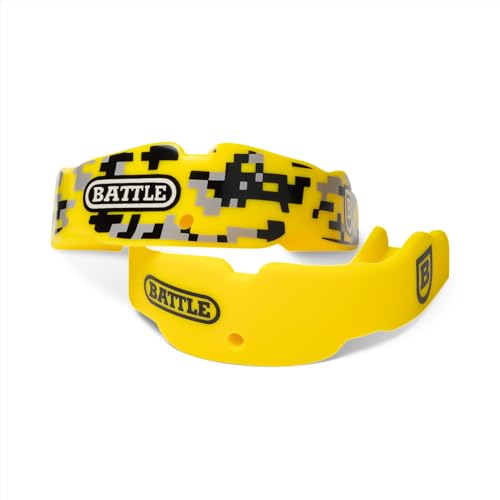 Football Mouthguard 2-Pack - Adult Yellow Camo, Maximum Protection