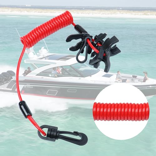Universal Marine Jet Ski Kill Switch Lanyard - Safety Key