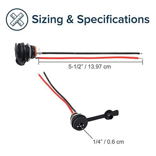 Coaxial Charging Port with Dual Wires for Razor MX125 & More