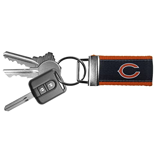 Woven Key Chain - Chicago Bears Team Color, 4 Inches