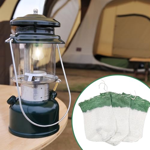 10 Pack U-Shaped Gas Lantern Mantles - High-Temperature Resistant Fabric