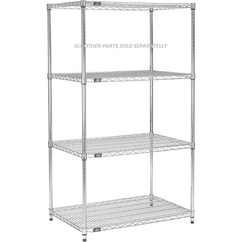 Nexel Additional Wire Shelf for Wire Shelving Units, 600-800 lb Capacity, 18"W x 36"L, Chrome Finish