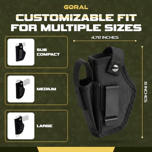 Universal Concealed Carry Holster for Compact & Subcompact Pistols