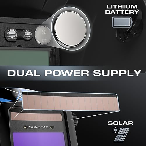 1/1/1/1 Optical Clarity Welding Helmet True Color Auto Darkening Welding Hood Wide Shade 4/9-13 for STICK MIG TIG Welding