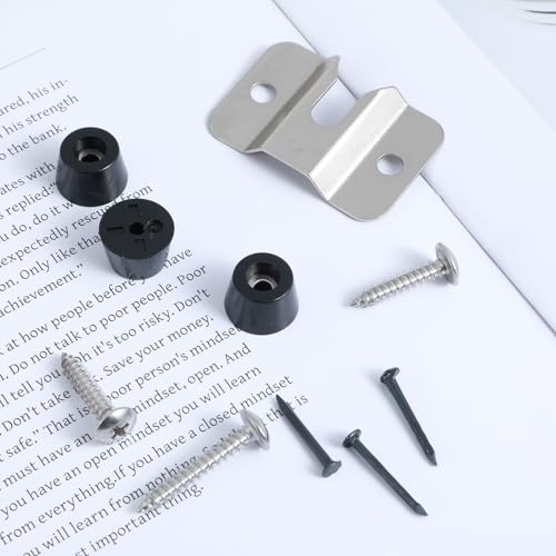Dart Board Mounting Bracket Kit - 2 Sets with Screws & Stabilisers